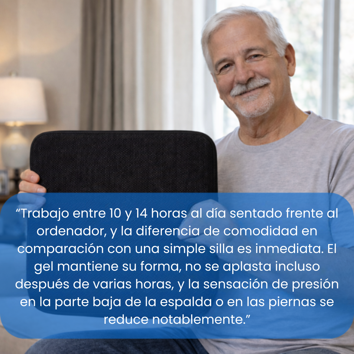 NubeGel™ - Más comodidad cada día, sin cambiar tu silla.