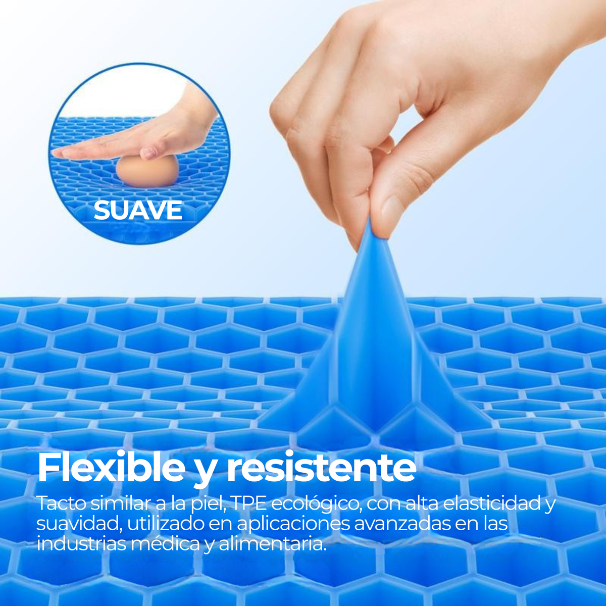 NubeGel™ - Más comodidad cada día, sin cambiar tu silla.